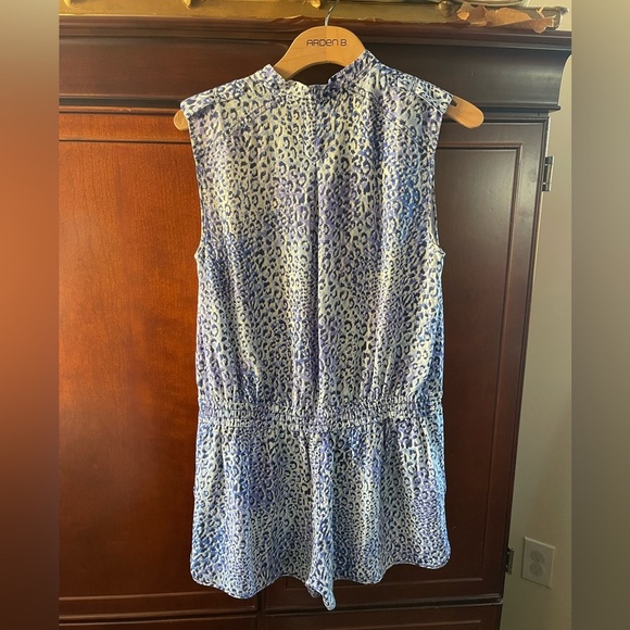 Rebecca Taylor cheetah blue romper - Picture 3 of 4